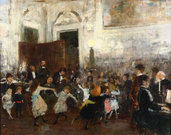 Francesco Gioli (1846-1922) Primo ballo a Palazzo Strozzi, 1882