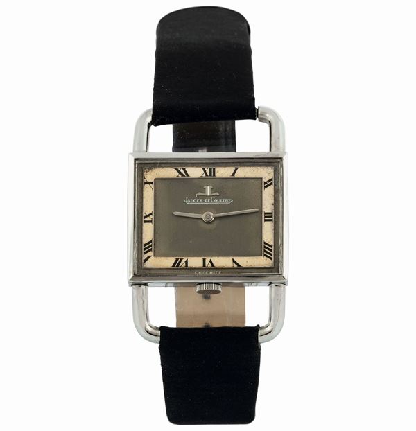 Jaeger LeCoultre, Ref. 9041.42, Big Etrier . Raro, orologio da polso, in acciaio. Realizzato nel 1970 circa