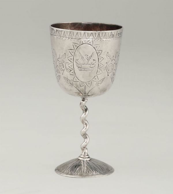 Calice in argento, Londra fine XIX secolo
