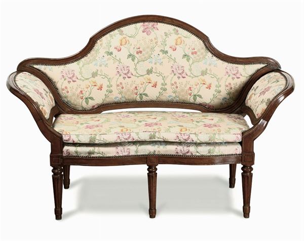 Piccolo divano in stile Luigi XVI, inizio XIX secolo