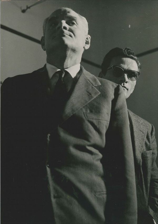 Aldo Durazzi (1925-1990) Moravia e Pasolini, 1962