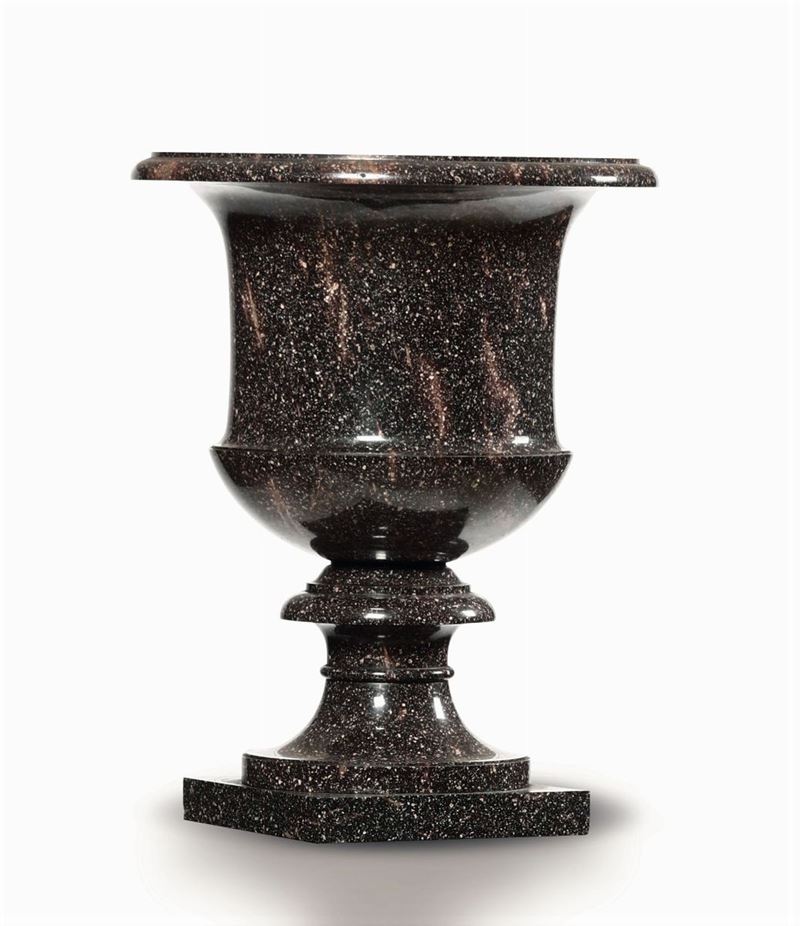 A porphyry vase, Italy, 18/1900s  - Auction Sculptures and works of art - Cambi Casa d'Aste
