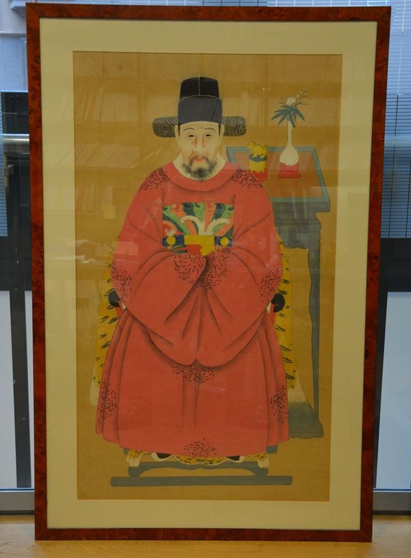 Dipinto su carta raffigurante saggio, Cina, XX secolo