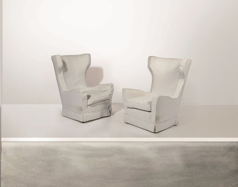 Two armchairs, Italy, 1950s  - Auction Design Lab - Cambi Casa d'Aste