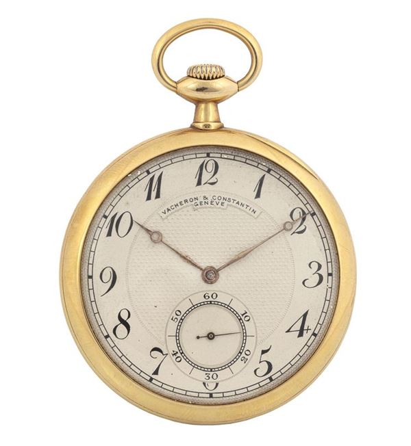 VACHERON & CONSTANTIN - Elegant yellow gold pocket watch.