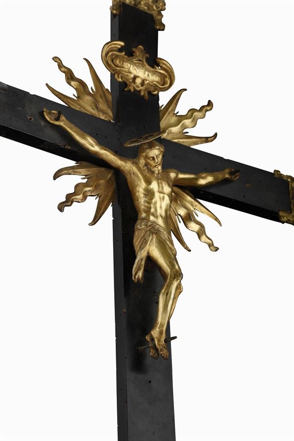 A bronze crucifixion, Tuscany, early 1600s