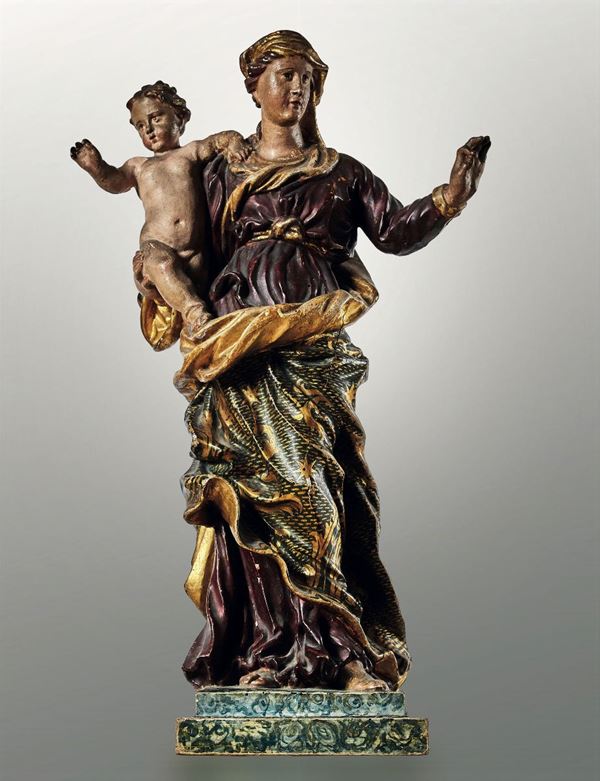 A Madonna with Child, Rome, 1600s