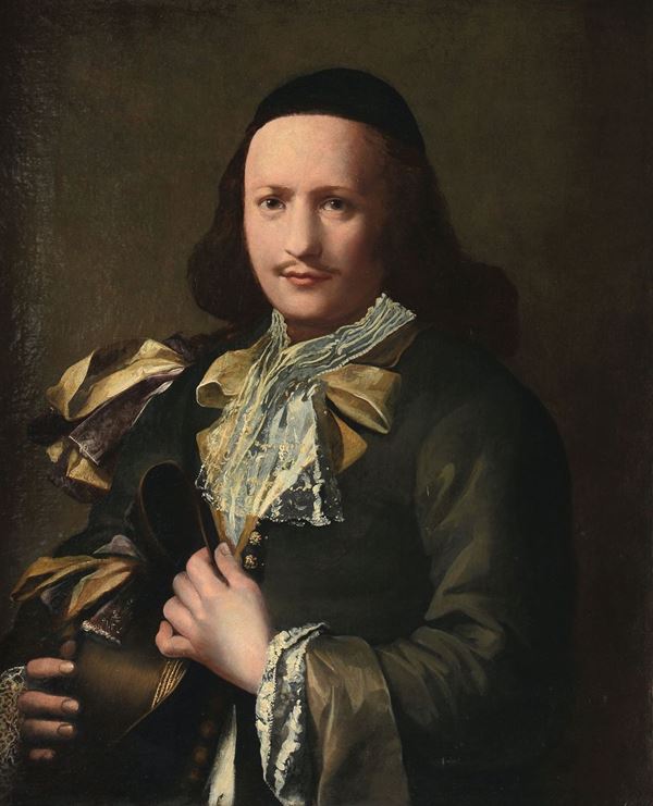 Jacob Ferdinand Voet (Anversa 1639 - Parigi 1700 circa), cerchia di Ritratto di gentiluomo con cappello