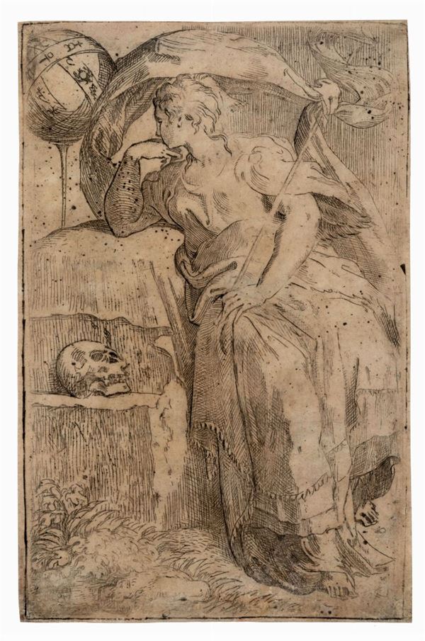 Girolamo Francesco Mazzola detto il Parmigianino (Parma 1503-1540) L'Astrologia o l'Alchimia