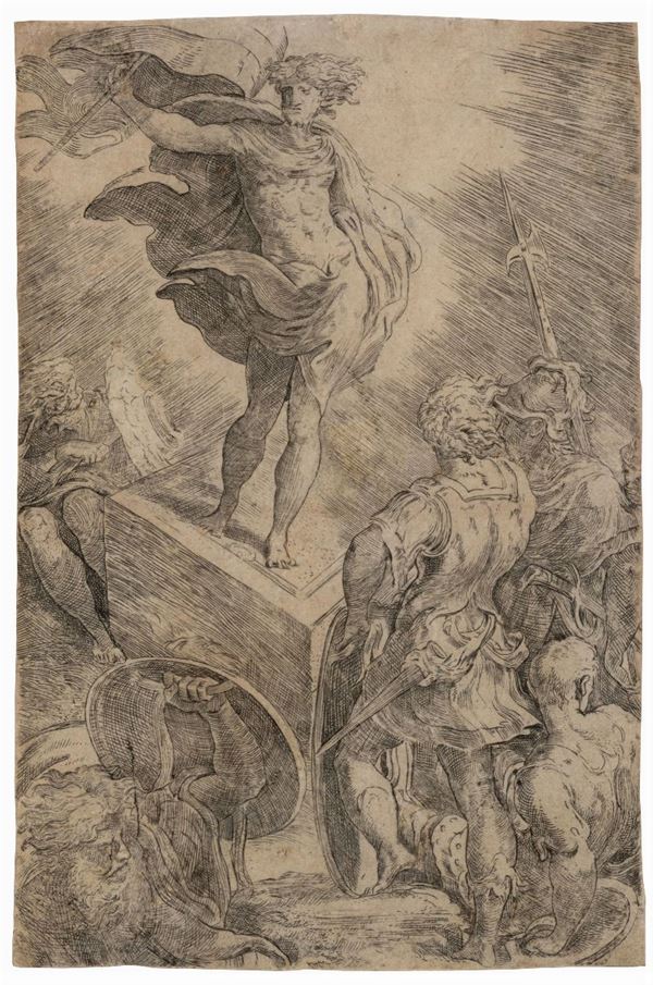 Girolamo Francesco Mazzola detto il Parmigianino (Parma 1503-1540) La Resurrezione di Cristo