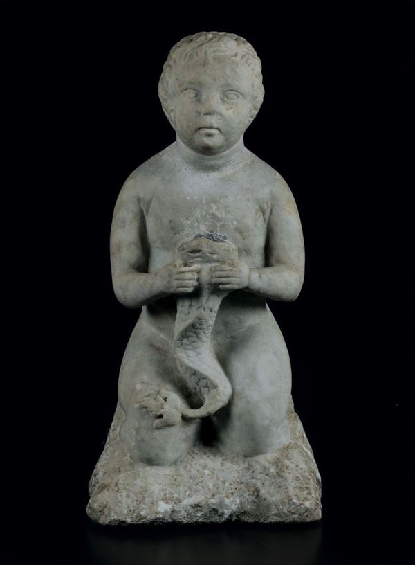 A marble putto, Italy, 14/1500s