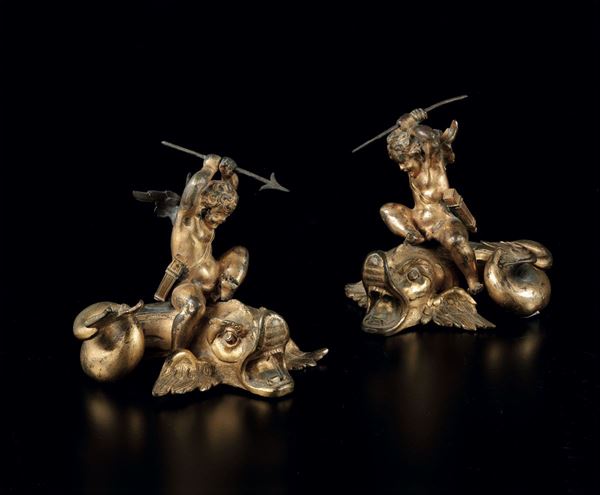 Two bronze putti, Italy, early 1600s