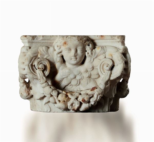 A marble semi-capital, 15/1600s