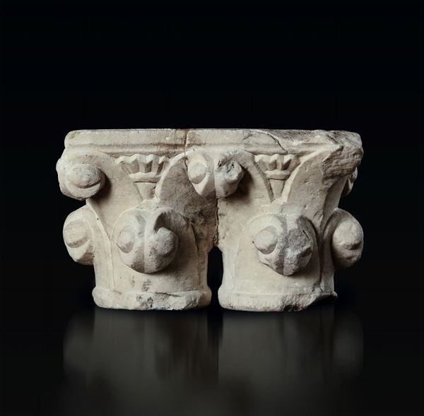 A marble capital, France or Italy, 13/1400s