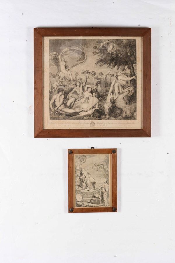 Tasniere, Georges - Rosaspina, Francesco Thetis (Scena Allegorica) e Antiporta allegorica.