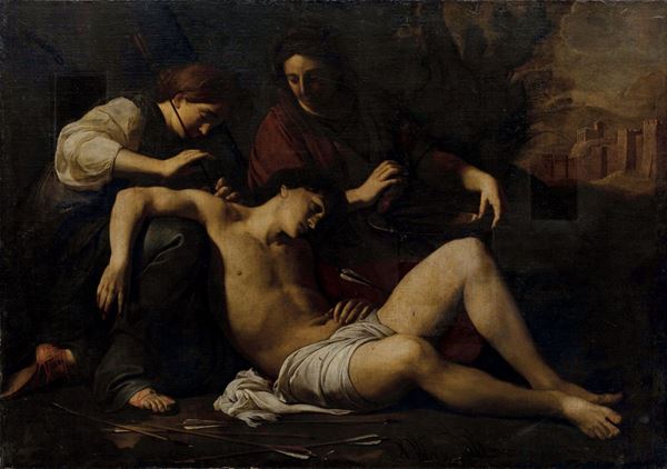 Antonio De Bellis (Napoli 1630-1656) San Sebastiano e le pie donne