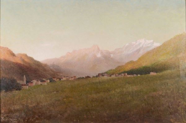 Noel Quintavalle Noelqui (1893-1977) Paesaggio, 1944