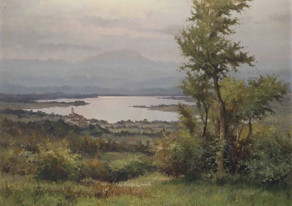 Ercole Magrotti (1890-1967) Lago di Varese