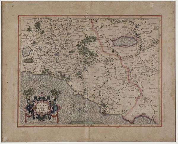Mercator, Gerardus Latium nunc Campagna di Roma. S.l. (1589).