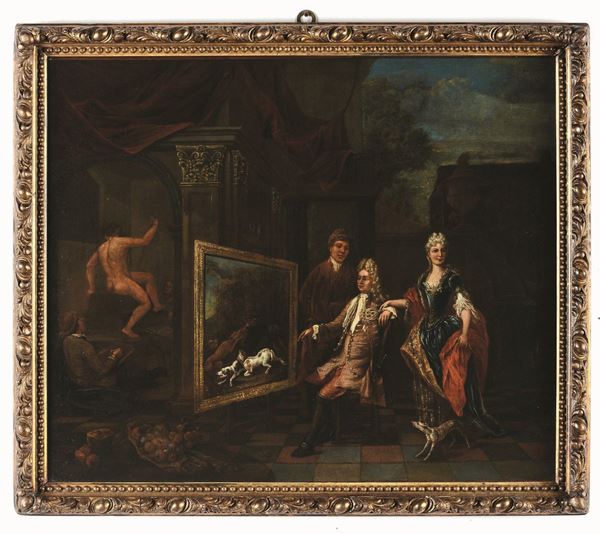 Peter Jacob Horemans (Anversa 1700 - Monaco 1776), attribuito a Nello studio del pittore