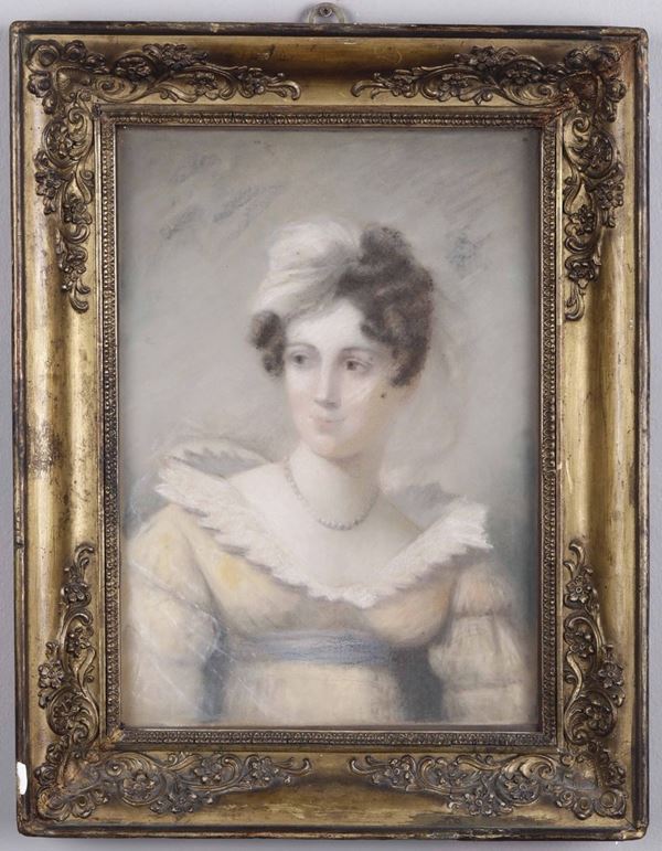 Artista del XIX secolo Ritratto di dama