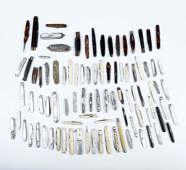Collezione composta da 90 coltellini. Varie epoche e manifatture