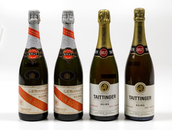 Taittinger, Champagne Brut Reserve G.H. Mumm, Champagne Cordon Rouge