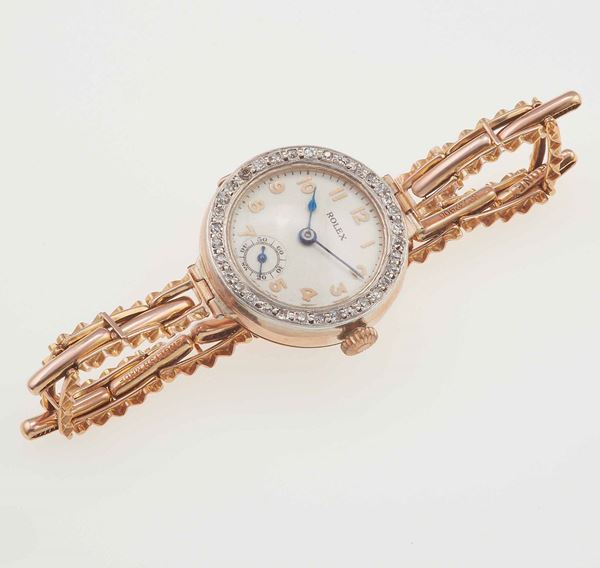 Lady’s diamond cocktail watch. Rolex