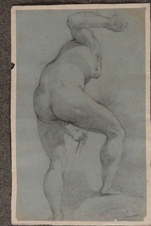 Cristoforo Roncalli detto il Pomarancio (Pomarance 1552 - Roma 1626), attribuito a Studio di nudo maschile
