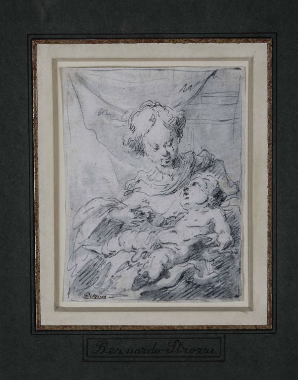 Bernardo Strozzi (Genova 1581 - Venezia 1644) Madonna col Bambino