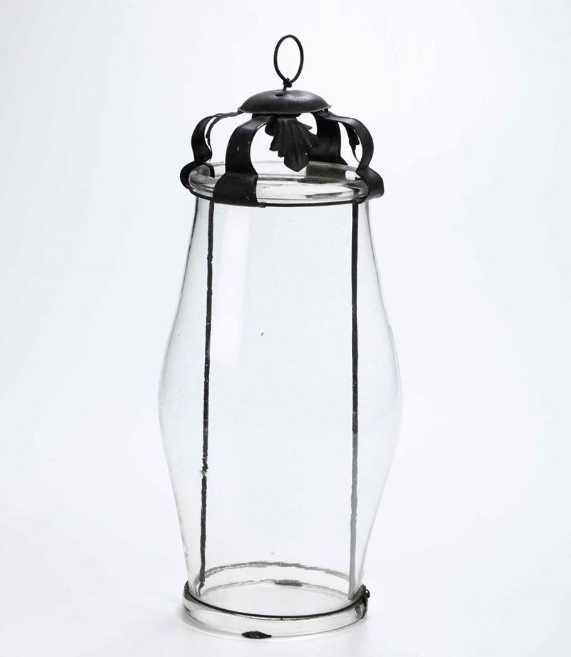 Lume in vetro e metallo  - Auction Antiques | Time Auction - Cambi Casa d'Aste