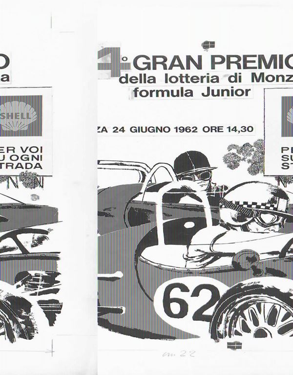Guido Crepax (1933-2003) Quarto Gran Premio della Lotteria di Monza – Formula Junior