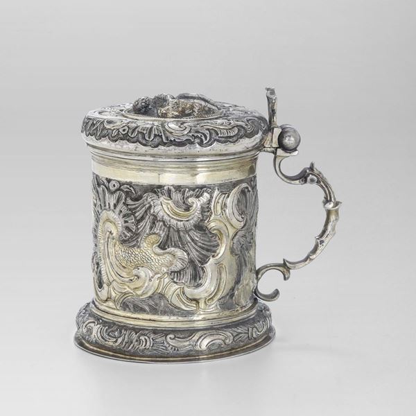 A silver pitcher, Moscow, 1755
