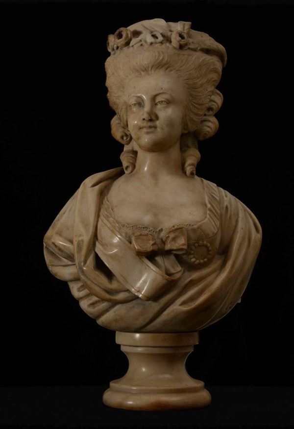 Busto di Maria Antonietta Marmo bianco  Scultore del XIX secolo