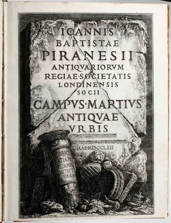 Piranesi Giovanni Piranesi Ioannis Baptistae Piranesii antiquariorum regiae societatis londinensiis  [..]