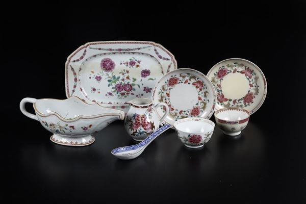 Lotto di porcellane, Cina XVIII-XIX secolo