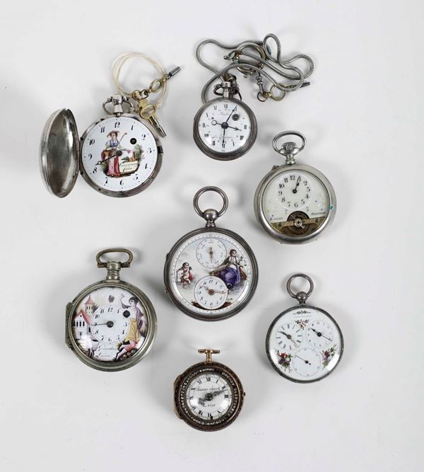 Sette orologi da tasca diversi