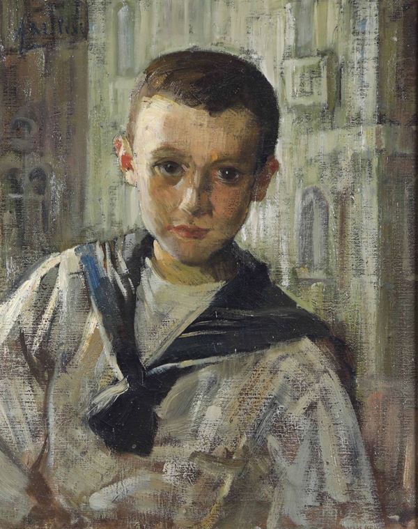 Alessandro Milesi (1856-1945) Ritratto di Giorgio, figlio di Angelo Balbi