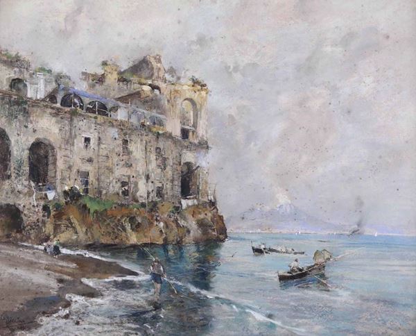Giuseppe Casciaro (1863 - 1941) Palazzo Donn’ Anna, Napoli