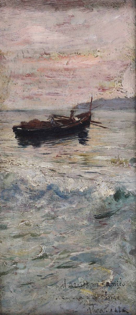 Attilio Pratella (1856-1949) attribuito a Marina