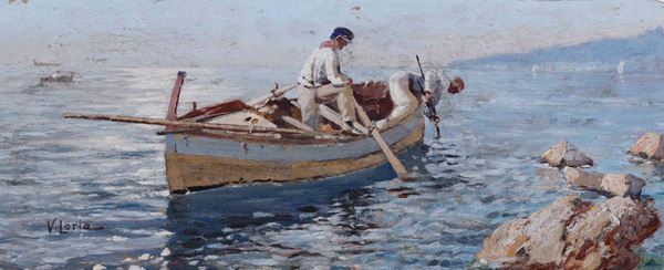 Vincenzo Loria (1849 - 1939) Pescatori