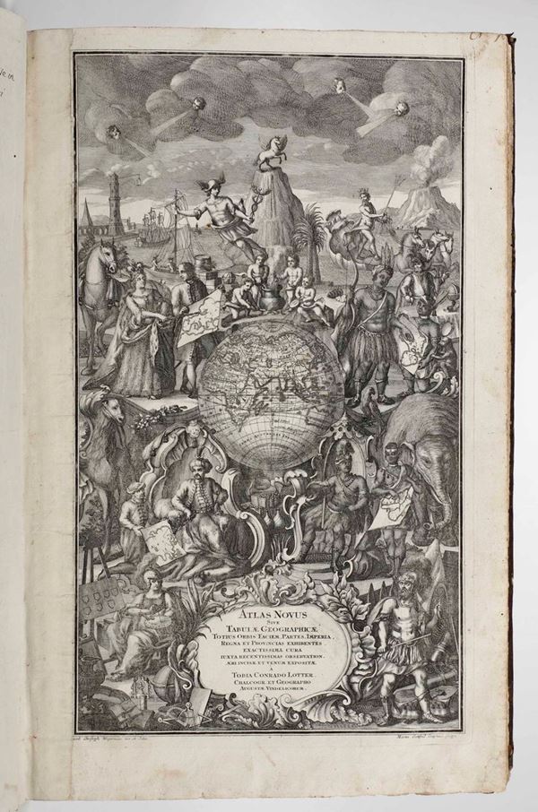 Lotter, Tobia Conrado Atlas Novus Sive Tabulae Geographichae Totius Orbis Faciem Partes Imperia, Regna  [..]