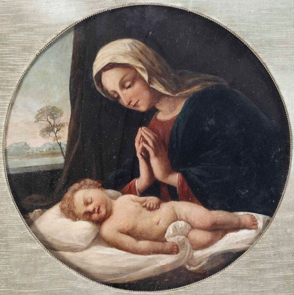 Scuola italiana del XVII secolo Madonna con Bambino