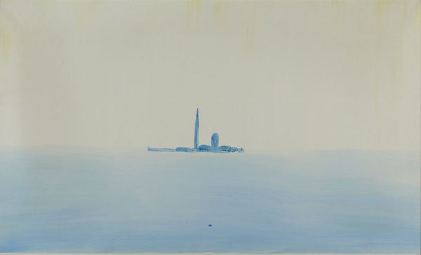 Virgilio Guidi (1892-1984) Veduta dell'Isola di San Giorgio, anni '60