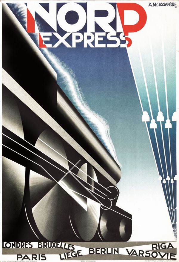Adolphe (Cassandre) Mouron (1901-1968) NORD EXPRESS