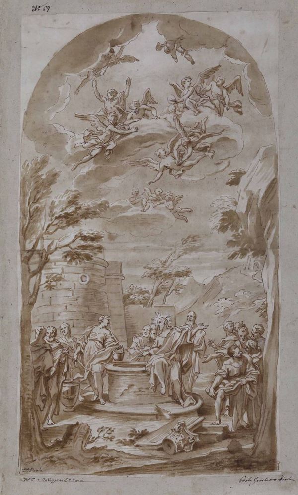 Paolo Gerolamo Piola (Genova 1666 -1724) Gesù e la Samaritana al pozzo