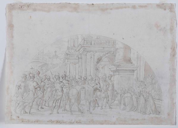 Bernardo Castello (Genova 1557-1629) Ingresso trionfale in città