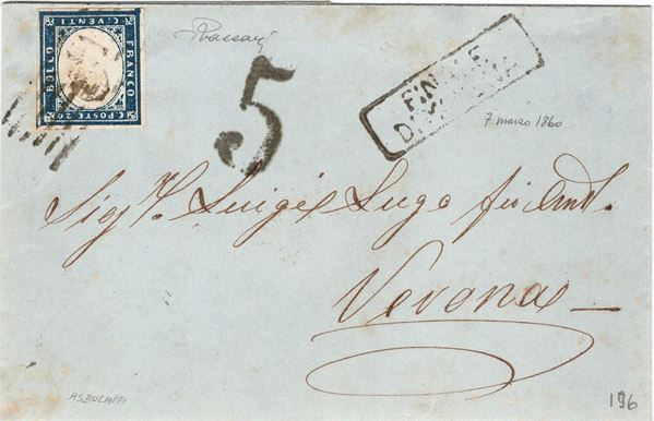 Lettera da Finale di Modena per Verona del 7 marzo 1860