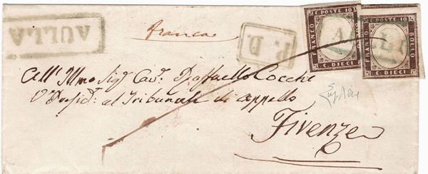 Lettera da Aulla per Firenze dell’agosto 1859