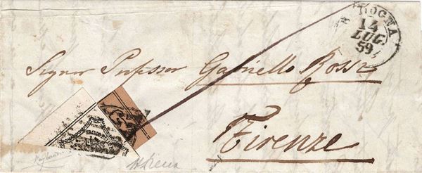 Lettera da Bologna per Firenze del 14 luglio 1859